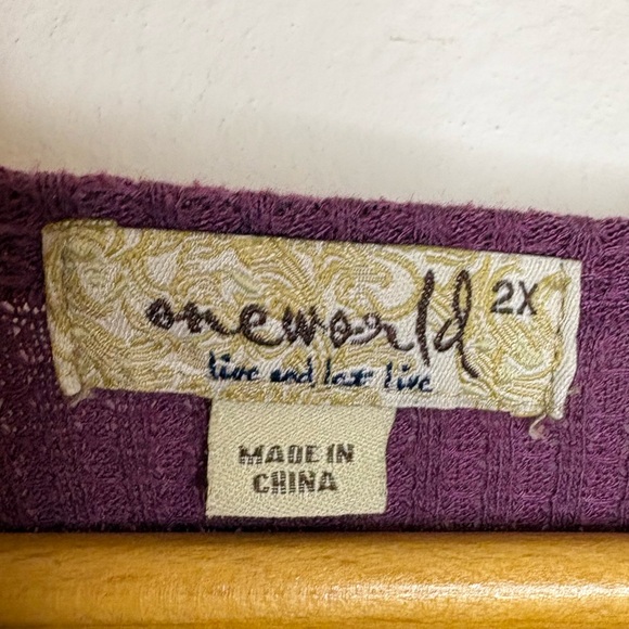 🍇OneWorld Lace Tunic🍇 - Picture 3 of 4